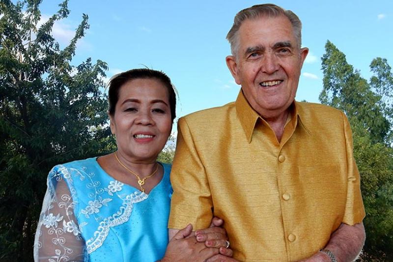 Sudarat Phattanachot og Valter Hauglid giftet seg i Thailand i januar.