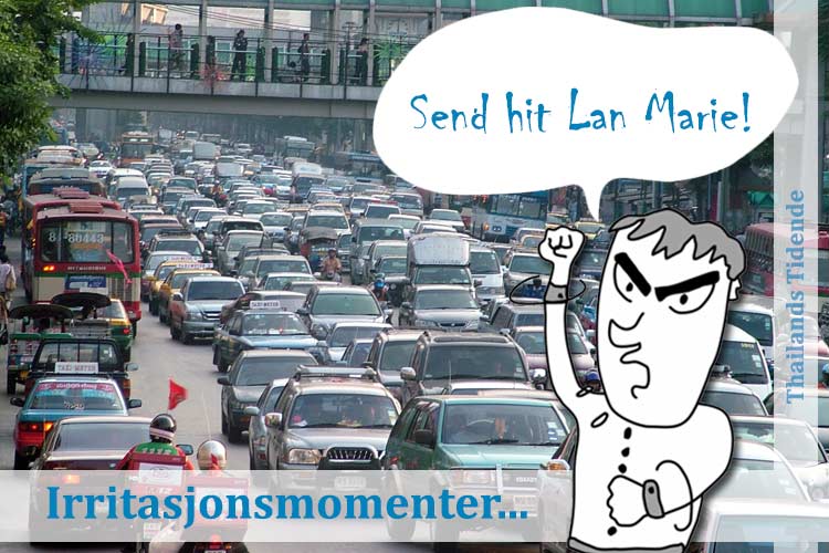 Må det et norsk miljøparti til for å få ryddet opp i trafikken i Bangkok? Kommentaren er forfattet av Anne Bergane.