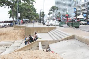 Nordenden av Jomtien Beach.