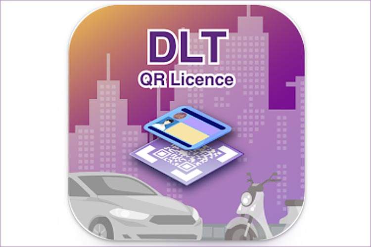 Appen heter «DLT QR LICENCE» og har denne logoen.