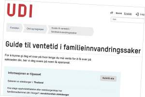 Stadig lenger ventetid på familiegjenforening – UDI beklager